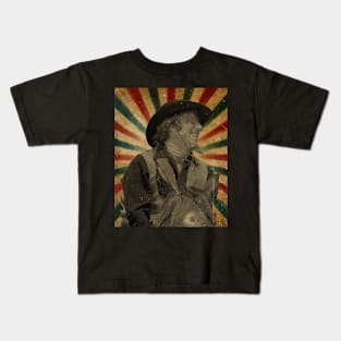 Blazing Saddles - Gene Wilder // Photo Vintage Retro Look Fan Design Kids T-Shirt